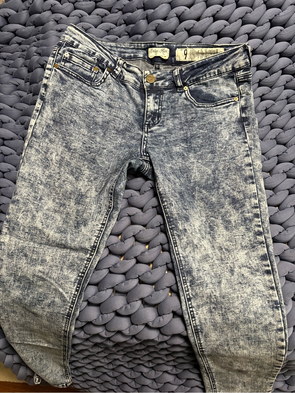 Jeans Women's Acid Wash Skinny Jeans in Gray
